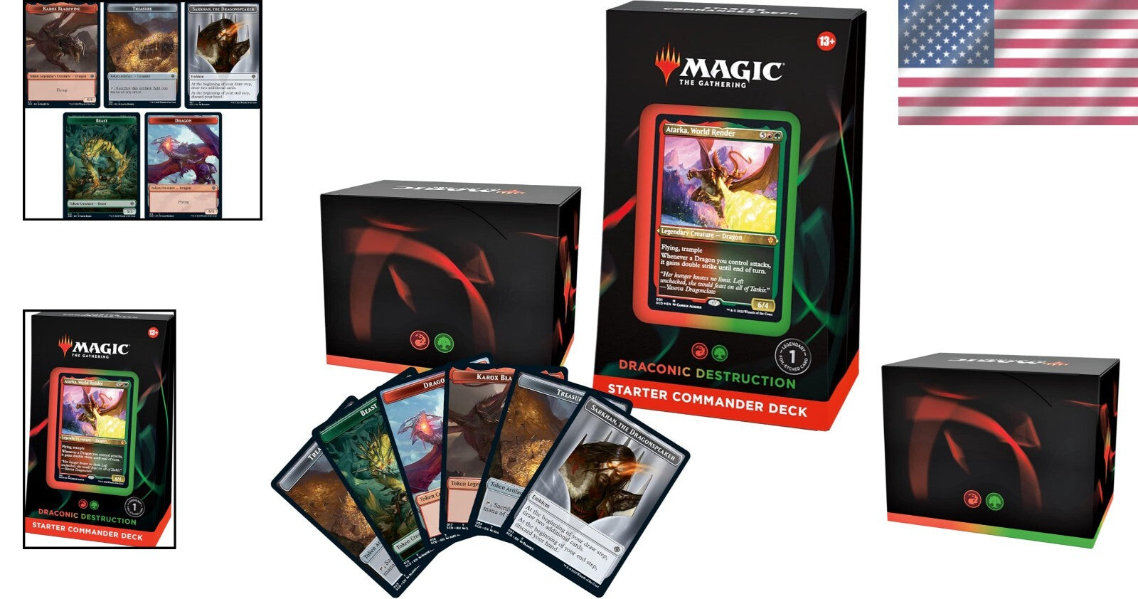 Ultimate Red-Green Commander Deck: Magic's Draconic Destruction for Teens 13+