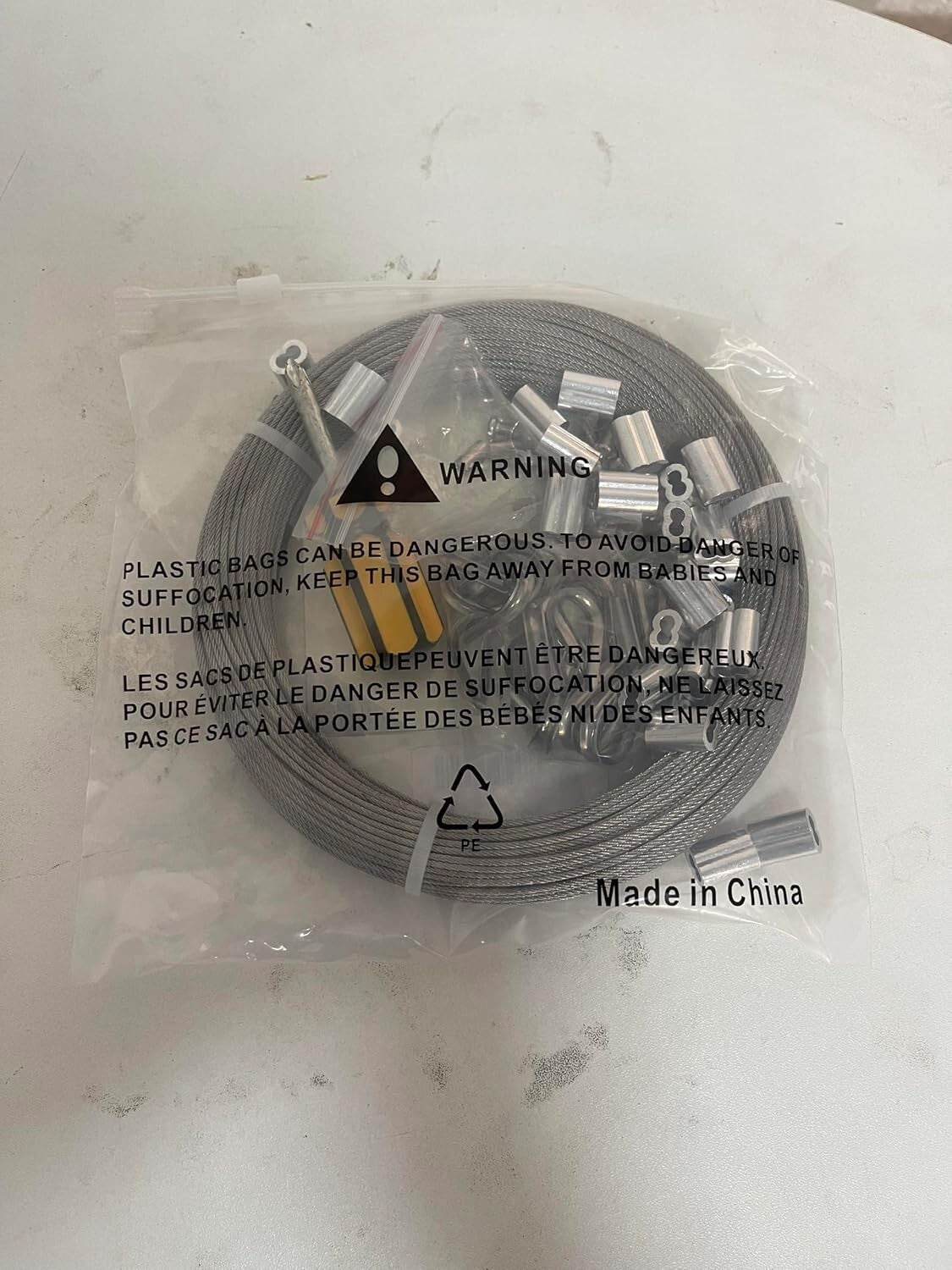 Polished 3mm Stainless Steel Wire Rope Kit for Durable Outdoor Applications