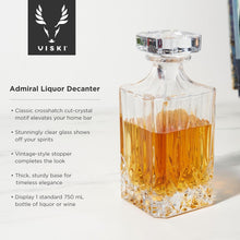 Load image into Gallery viewer, Octagonal Crystal Liquor Decanter - 30 oz for Stylish Entertaining &amp; Gifting