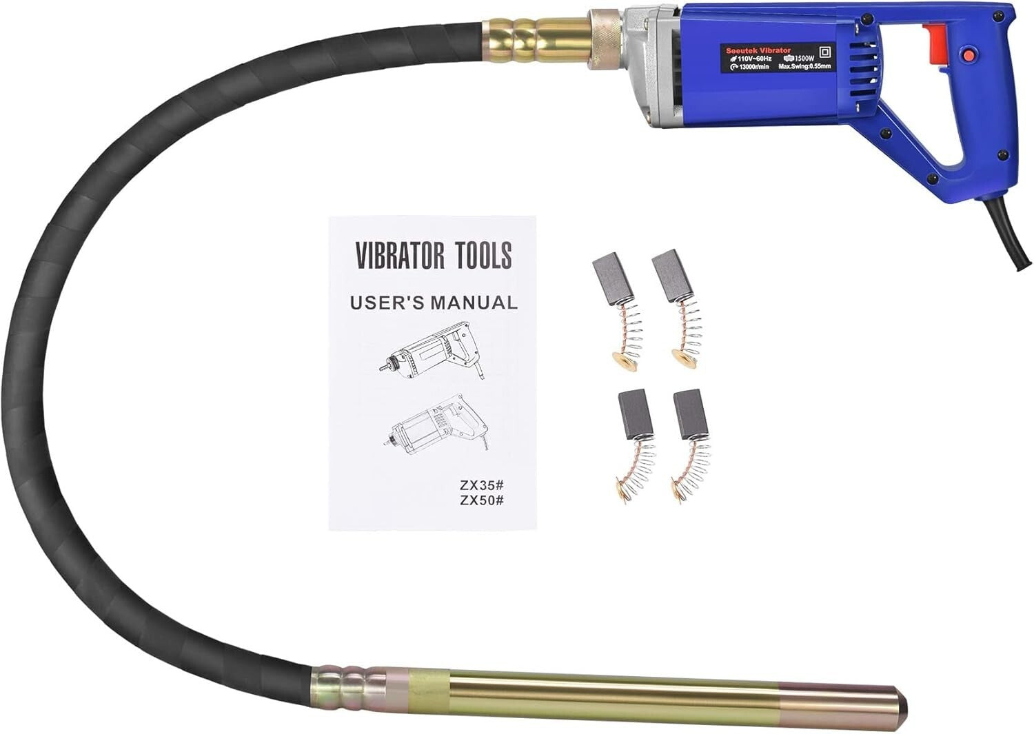 Efficient 1500W Electric Concrete Vibrating Tool - Lightweight & Portable