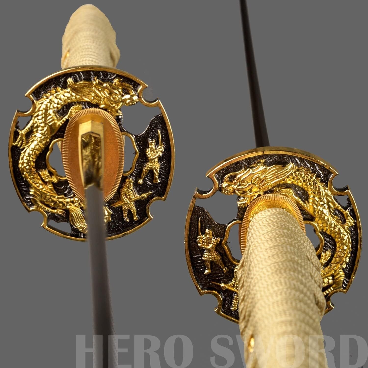 Elegant Gold Dragon Katana - 70cm Blade, Perfect for Martial Arts and Collecting