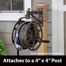 Load image into Gallery viewer, Manual Garden Hose Reel - 125ft Capacity, Includes Crank Handle &amp; 360° Swivel