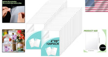 Load image into Gallery viewer, Versatile 4x6” Clear Acrylic Sheets (120-Pack) for Custom Frame Replacements