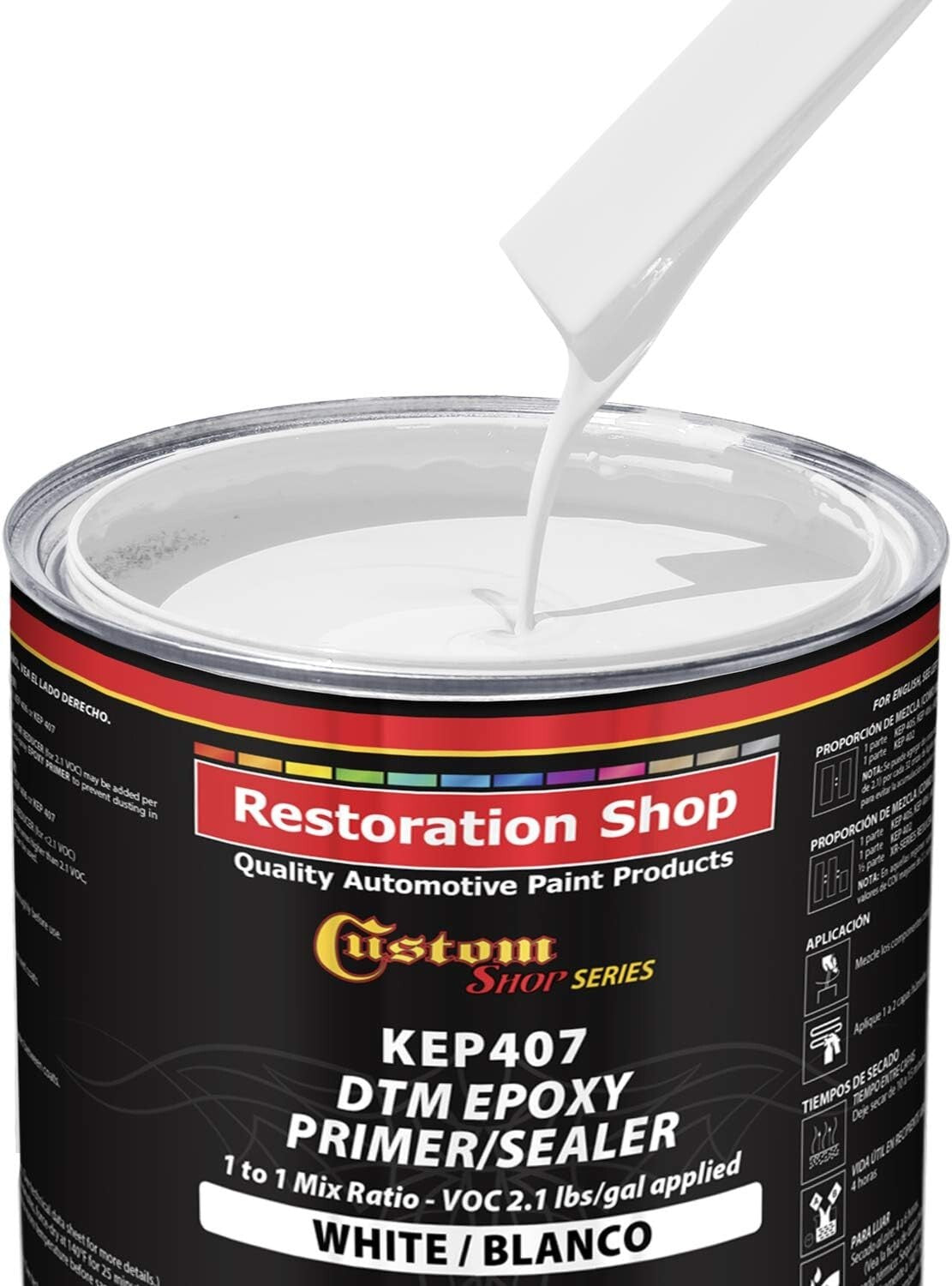 Fast-Drying White Epoxy Primer/Sealer Kit - 2 Qt. Primer & Hardener Included
