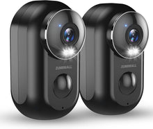 Load image into Gallery viewer, 2-Pack Wireless Outdoor Security Cameras with 2K Night Vision &amp; Magnetic Mount