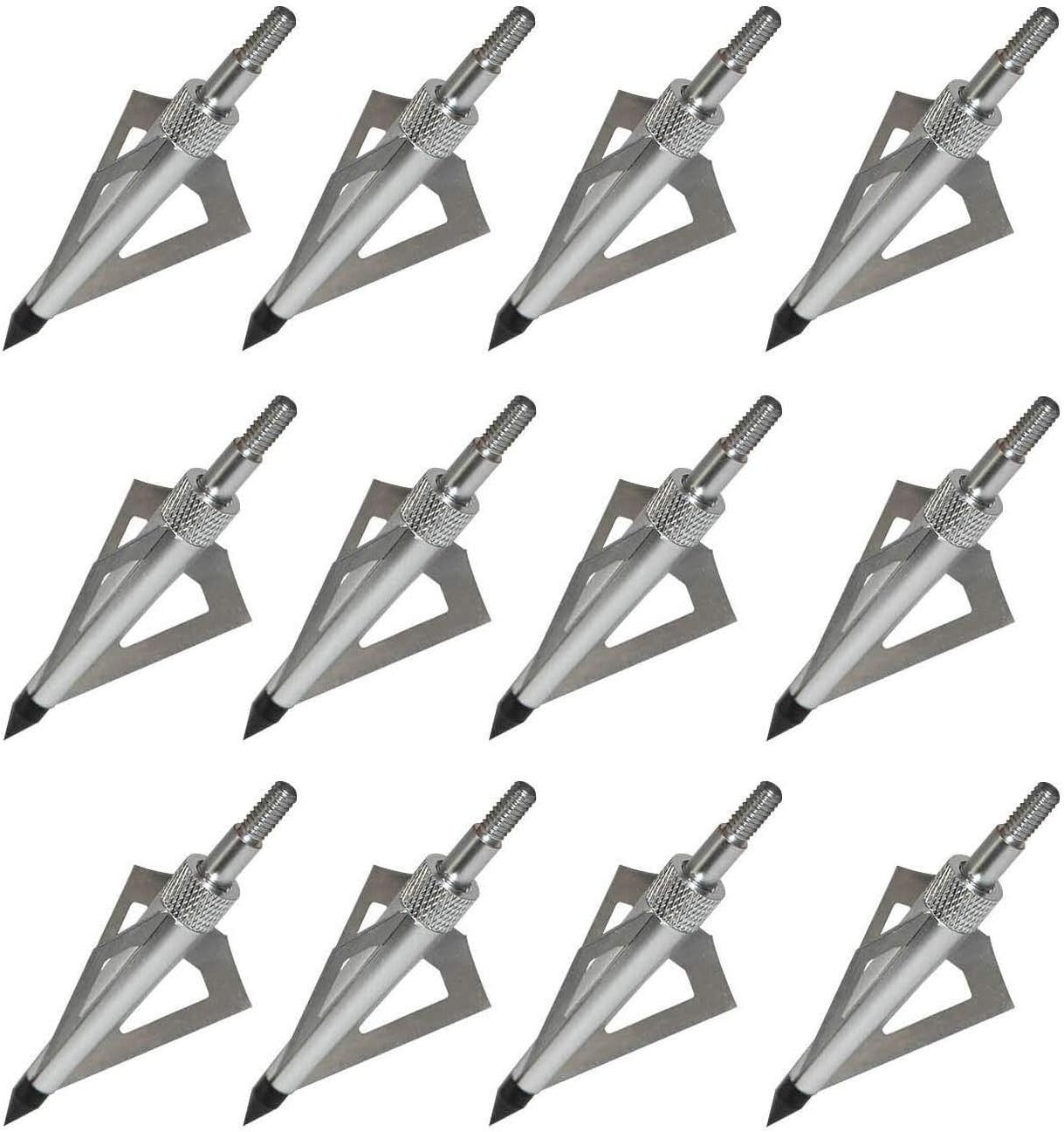 Expertly Crafted Carbon Crossbow Arrows with 3-Blade Tips - 12pcs Value Pack