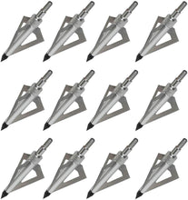 Load image into Gallery viewer, Expertly Crafted Carbon Crossbow Arrows with 3-Blade Tips - 12pcs Value Pack