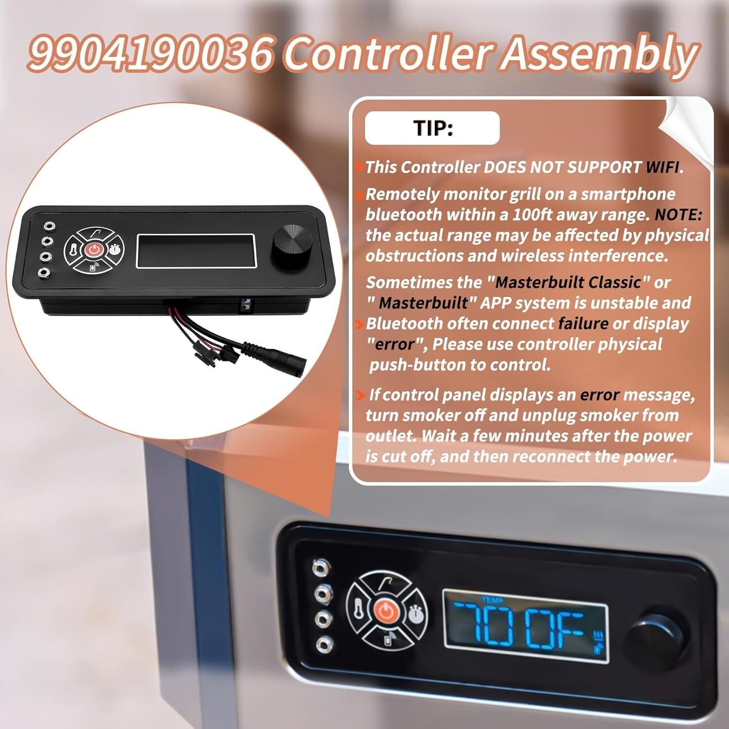 High-Quality Replacement Controller - Non-Wifi for Gravity Series 560 Grill