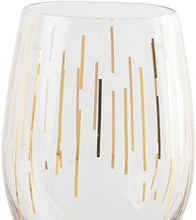 Load image into Gallery viewer, Luxurious Gold Etched Stemless Wine Glasses, Set of 4 - Perfect for Gatherings