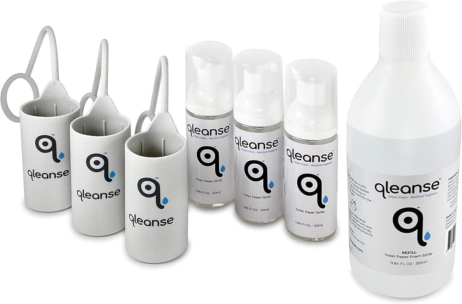 Biodegradable Toilet Cleaning Foam Spray Family Pack with Soothing Aloe Vera