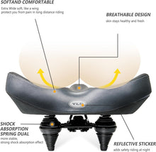 Load image into Gallery viewer, Durable Oversized Bike Seat - Comfortable &amp; Easy to Install for All Bicycles