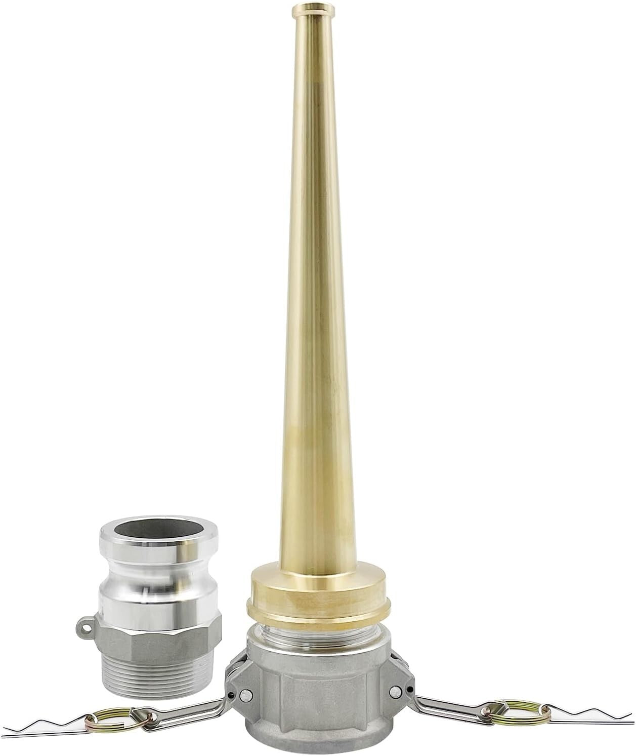 1.5 Inch Brass Fire Hose Nozzle with NPSH/NPT Connections - Durable & Versatile