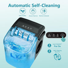 Load image into Gallery viewer, Effortless Portable Ice Maker: 9 Ice Cubes in 6 Mins, Perfect for Home &amp; Camping