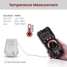 Load image into Gallery viewer, Compact 6000 Counts Digital Multimeter - Battery Operated with Backlight Display