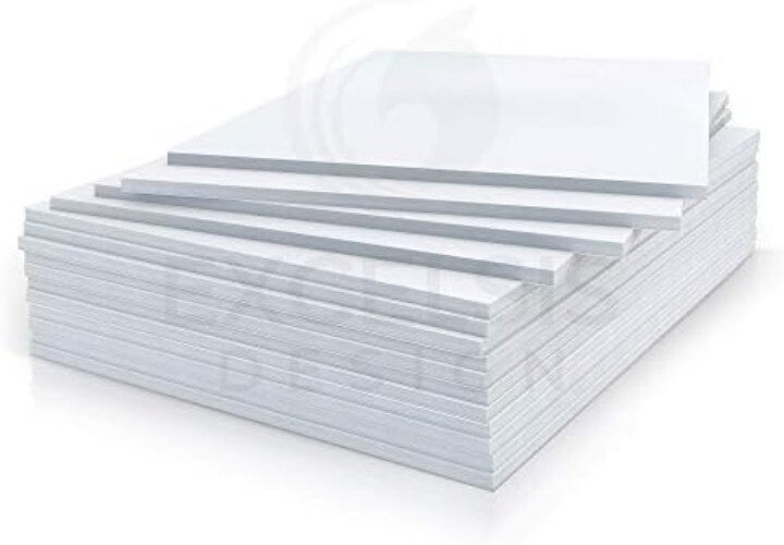 Durable Matte White Foam Board 15-Pack - Ideal for Signs, Presentations & Art