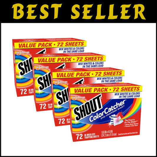 Dye-Trapping Color Catcher Sheets, 144 Count - Perfect for Mixed Laundry Loads