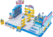 Load image into Gallery viewer, Interactive Mini Brands Mini Mart Playset w/ 5 Mystery Minis - Build &amp; Play