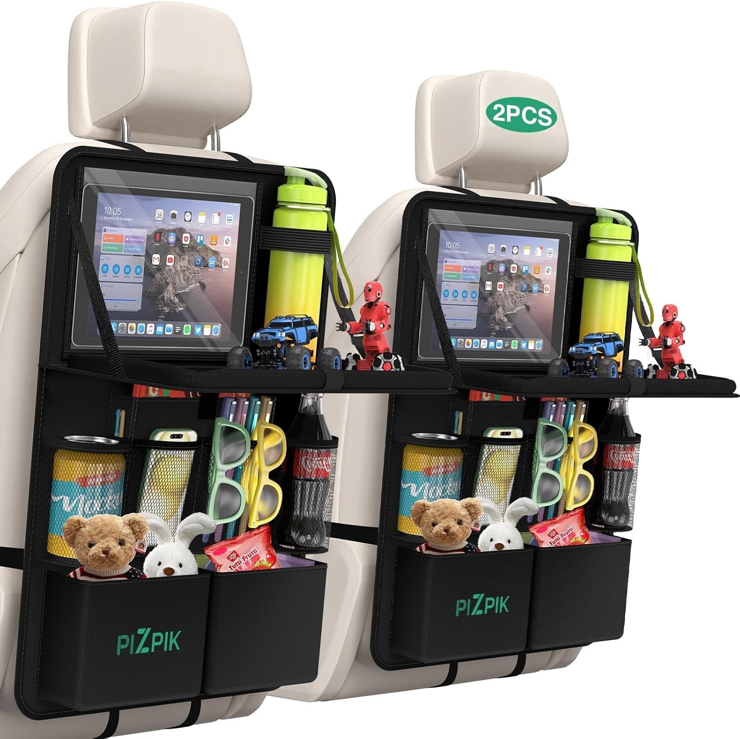 Family-Friendly Backseat Organizer with Quick Assembly and Travel Convenience