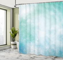 Load image into Gallery viewer, Artistic Turquoise Shower Curtain - Unique Cloud Print, Grommet Style 69" x 84"