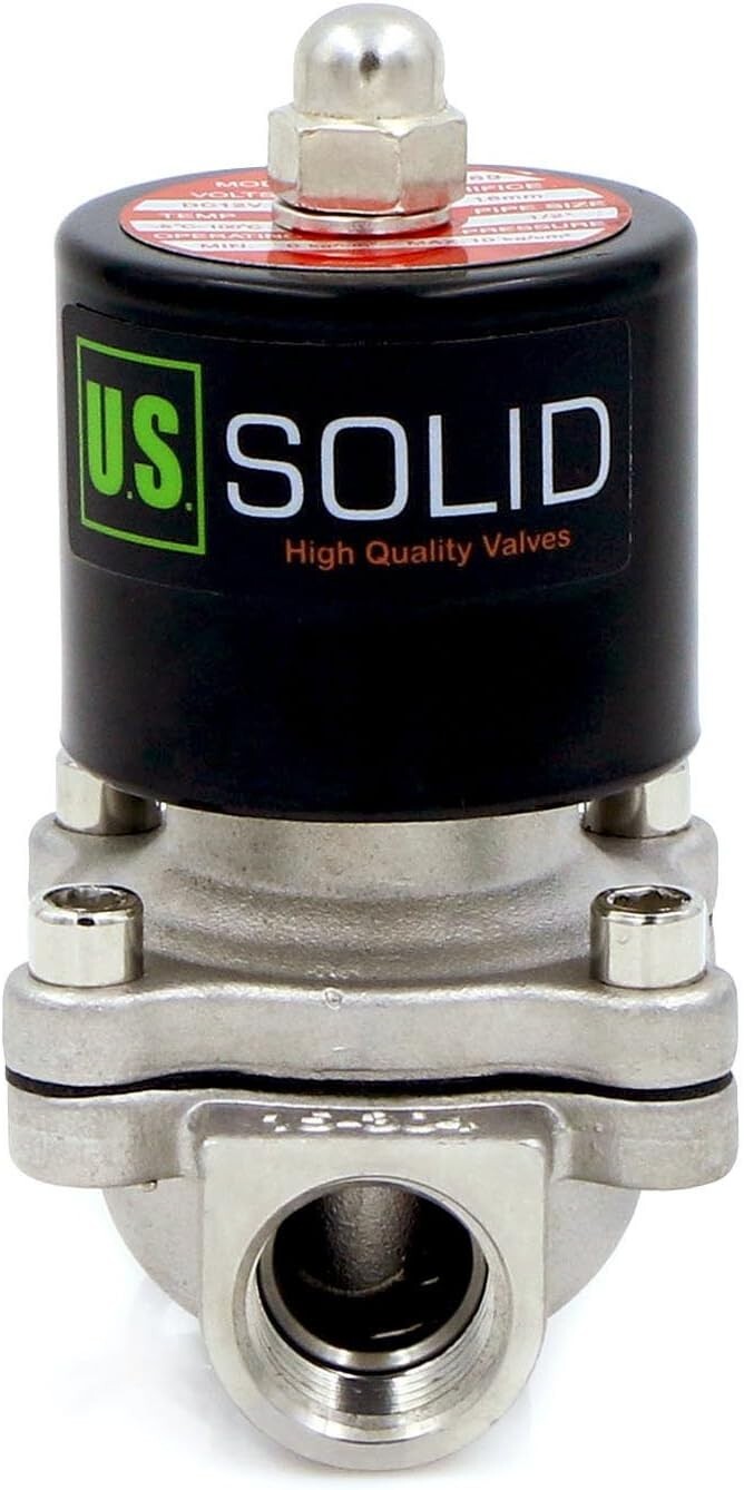 1/2 Inch Electric Solenoid Valve with VITON Seal for Water & Air Applications