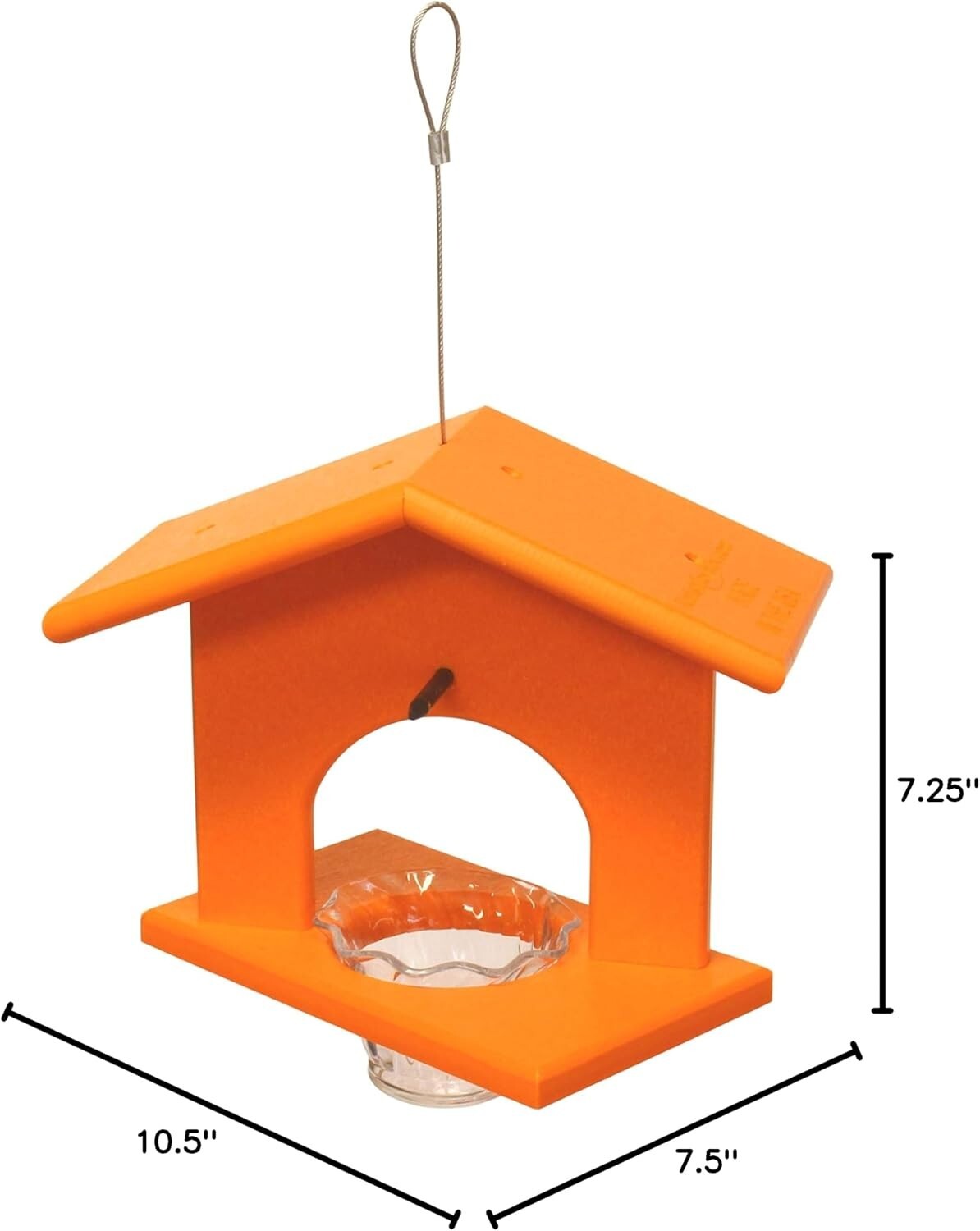 Elegant Orange Hanging Oriole Bird Feeder - Eco-Friendly & Easy to Clean