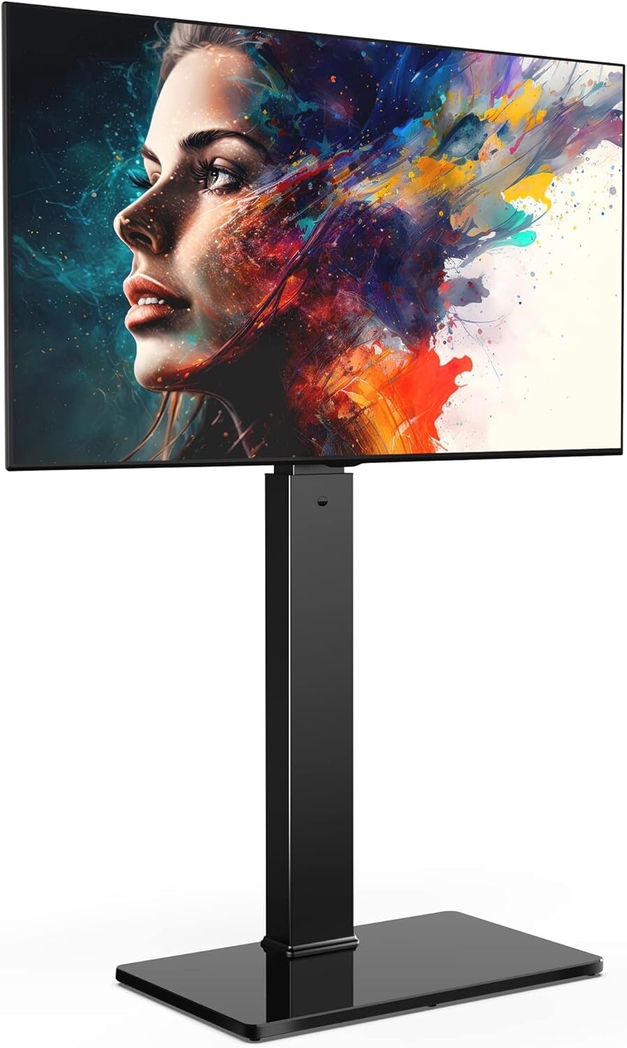 Elegant Swivel TV Stand with Cable Management for 32-75 Inch Flat/Curved Screens