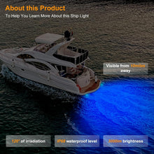 Load image into Gallery viewer, Bright Blue 84 LED Marine Boat Lights - Waterproof IP68 Underwater Illumination