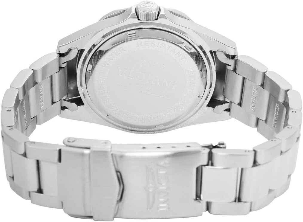 Elegant Men's 37.5mm Stainless Steel Diving Watch with Luminous Markers & Bezel