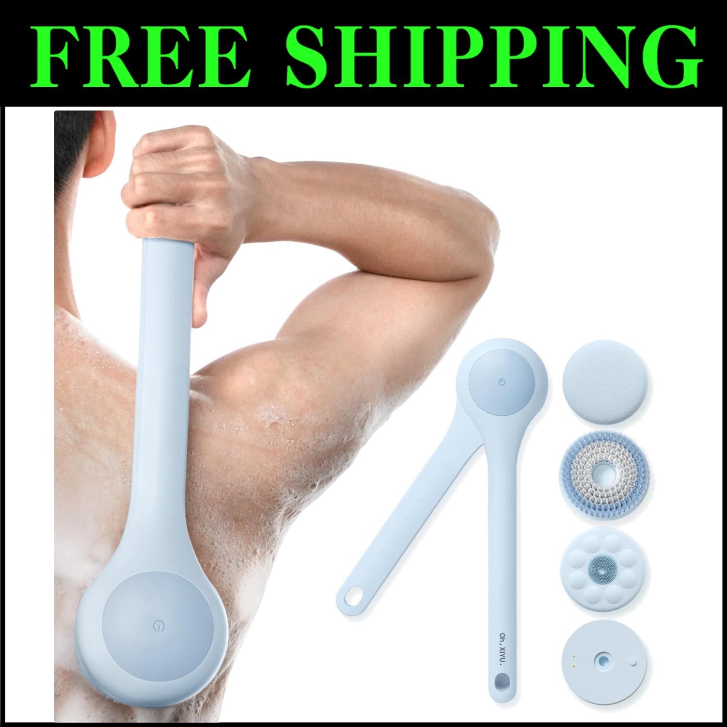 Luxury Electric Body Brush - Idel for Cleansing & Exfoliating Skin Effortlessly