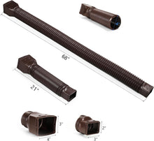 Load image into Gallery viewer, Extendable Downspout Drain Pipe - Fits Standard Downspouts, Weatherproof Design