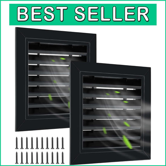 Versatile 12" x 12" Gable Vents with Aluminum Alloy Build - Ideal for Attics