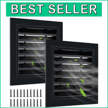 Load image into Gallery viewer, Versatile 12" x 12" Gable Vents with Aluminum Alloy Build - Ideal for Attics