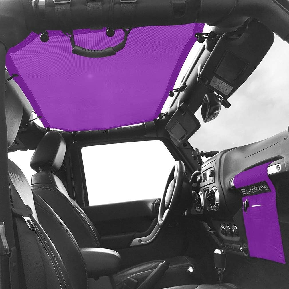 Customizable Jeep Sun Shade Top - Blocks UV Rays & Keeps Interior Cool in Style