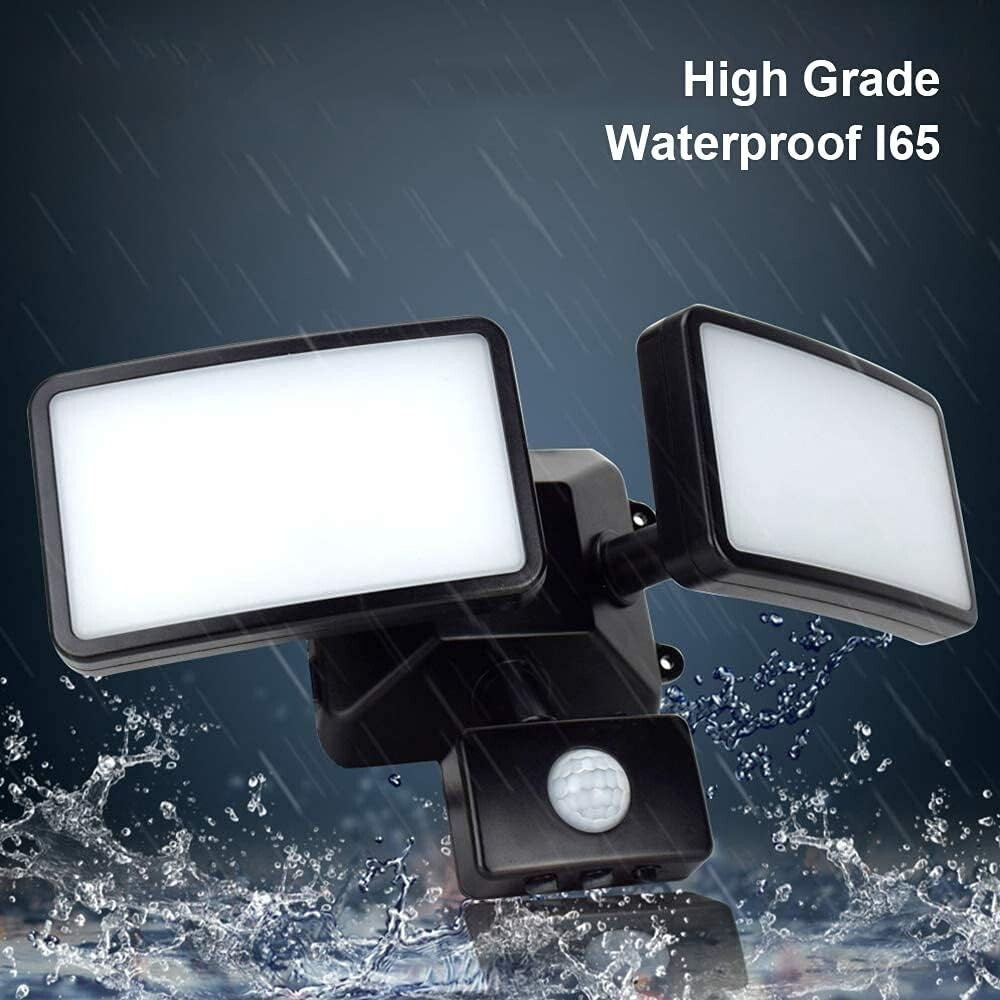 Energy Efficient 20W LED Motion Sensor Floodlight - 180° Angle Illumination