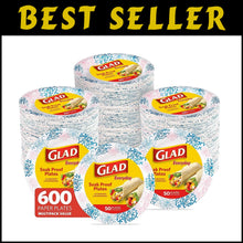 Load image into Gallery viewer, Stylish 8.5" Disposable Floral Plates - Cut Proof, Microwave Safe, 600 Pieces