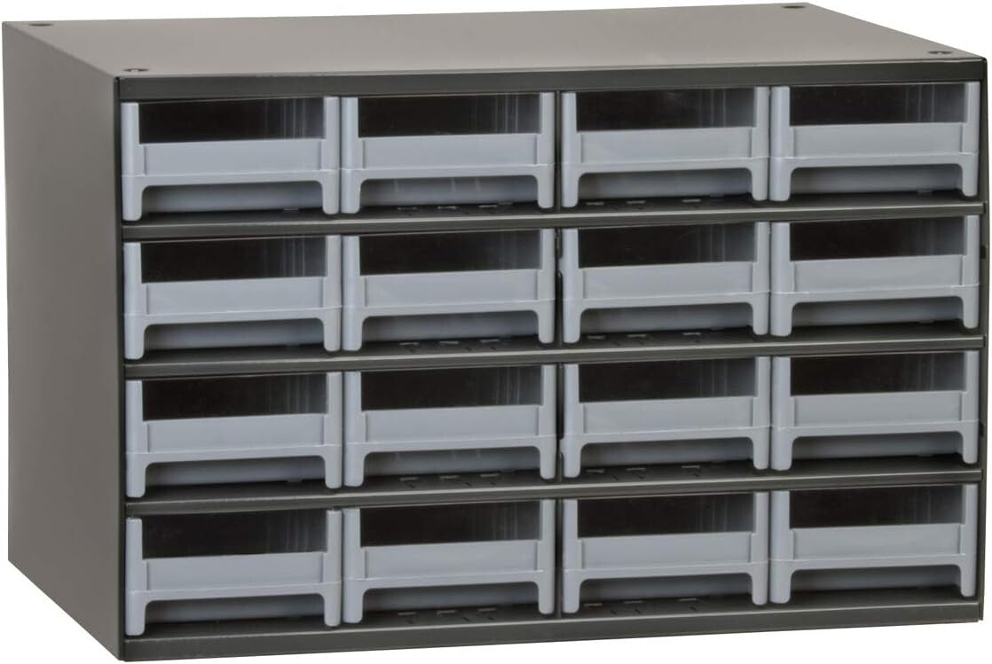 Durable Powder-Coated Steel Cabinet - Perfect for Organizing Tools & Hardware