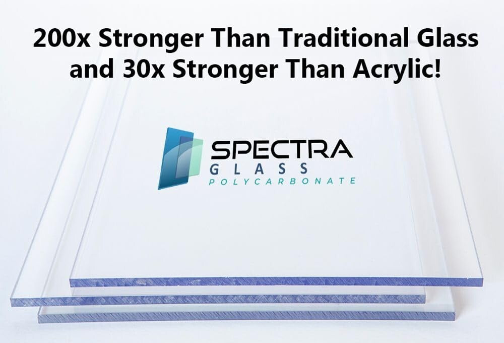 Clear Lexann Polycarbonate Sheet - 1/2" Thick & 24"x48" for Ultimate Strength