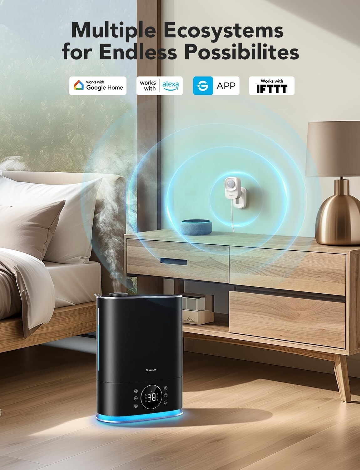 Customizable Smart Motion Sensor with Zone Positioning & Energy-Saving Features