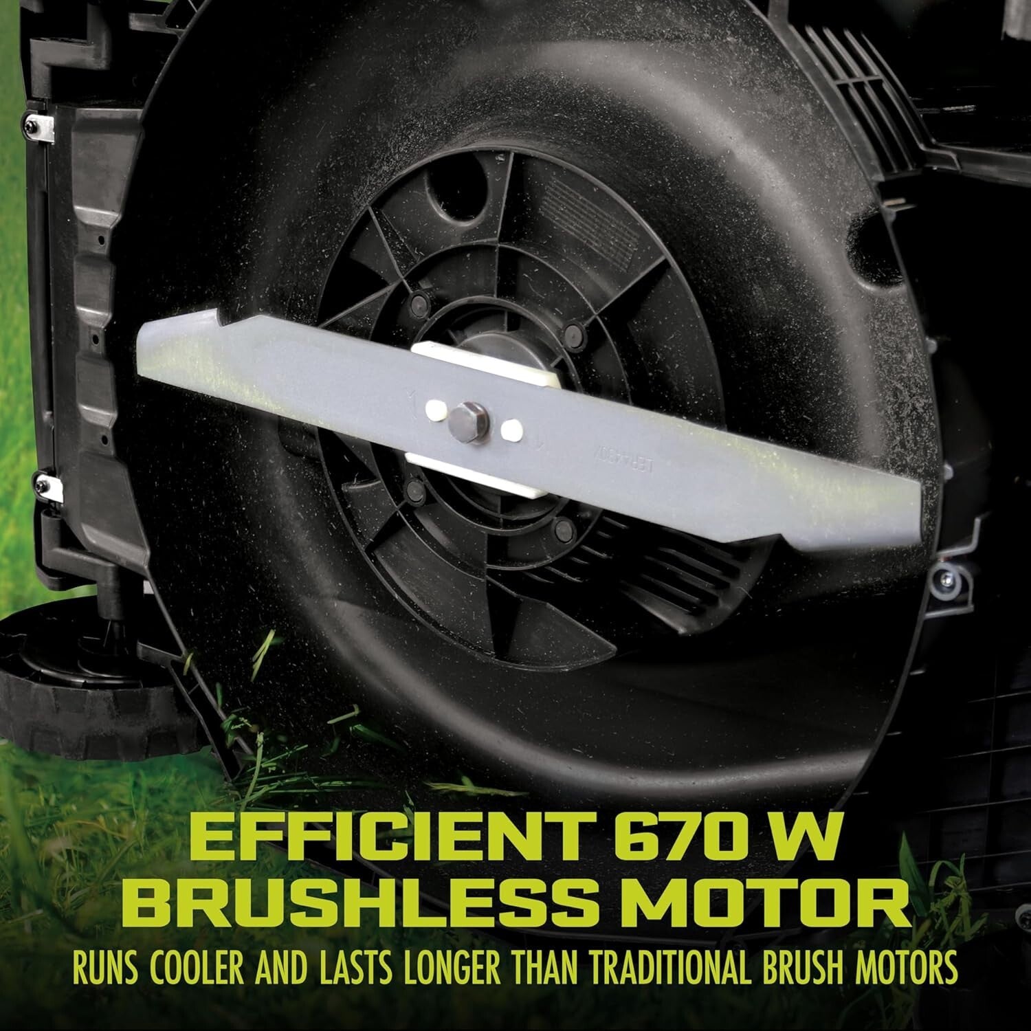 Lightweight 48-Volt Mulching Lawn Mower with Dual Batteries & Adjustable Heights