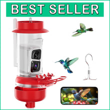 Load image into Gallery viewer, Smart Hummingbird Feeder Camera with AI Wildlife Recognition and Ant Moat Design