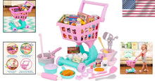 Load image into Gallery viewer, Interactive Shopping Cart &amp; Kitchen Set with Realistic Food Accessories