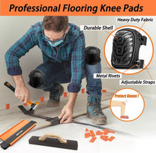Load image into Gallery viewer, Heavy-Duty Flooring Installation Tools with Rubber Mallet and Spacers - 6 Pieces