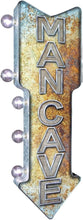 Load image into Gallery viewer, Battery-Powered Double-Sided Man Cave LED Sign with Vintage Charm, 26”x8”
