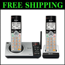 Load image into Gallery viewer, Cordless Phone Set with Digital Answering Machine &amp; Caller ID Announcer - Silver