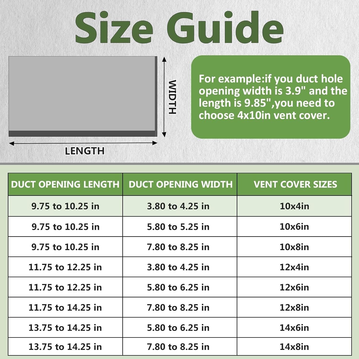 6-Pack 12x6 Inch Adjustable Metal Air Vent Covers for Ceiling & Wall