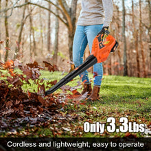 Load image into Gallery viewer, Portable 21V Leaf Blower with Fast Charger - Ideal for Yard and Sidewalk Cleanup