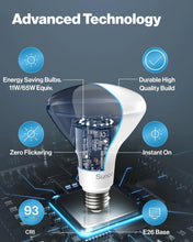 Load image into Gallery viewer, Long Life 11W Dimmable BR30 Indoor Flood Light Bulbs - 850 Lumens, 24 Pack