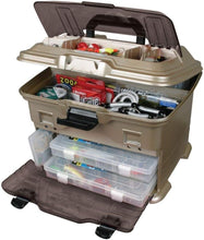 Load image into Gallery viewer, Gold/Black Portable Fishing Tackle Multiloader with Tuff Tainers &amp; Compartments