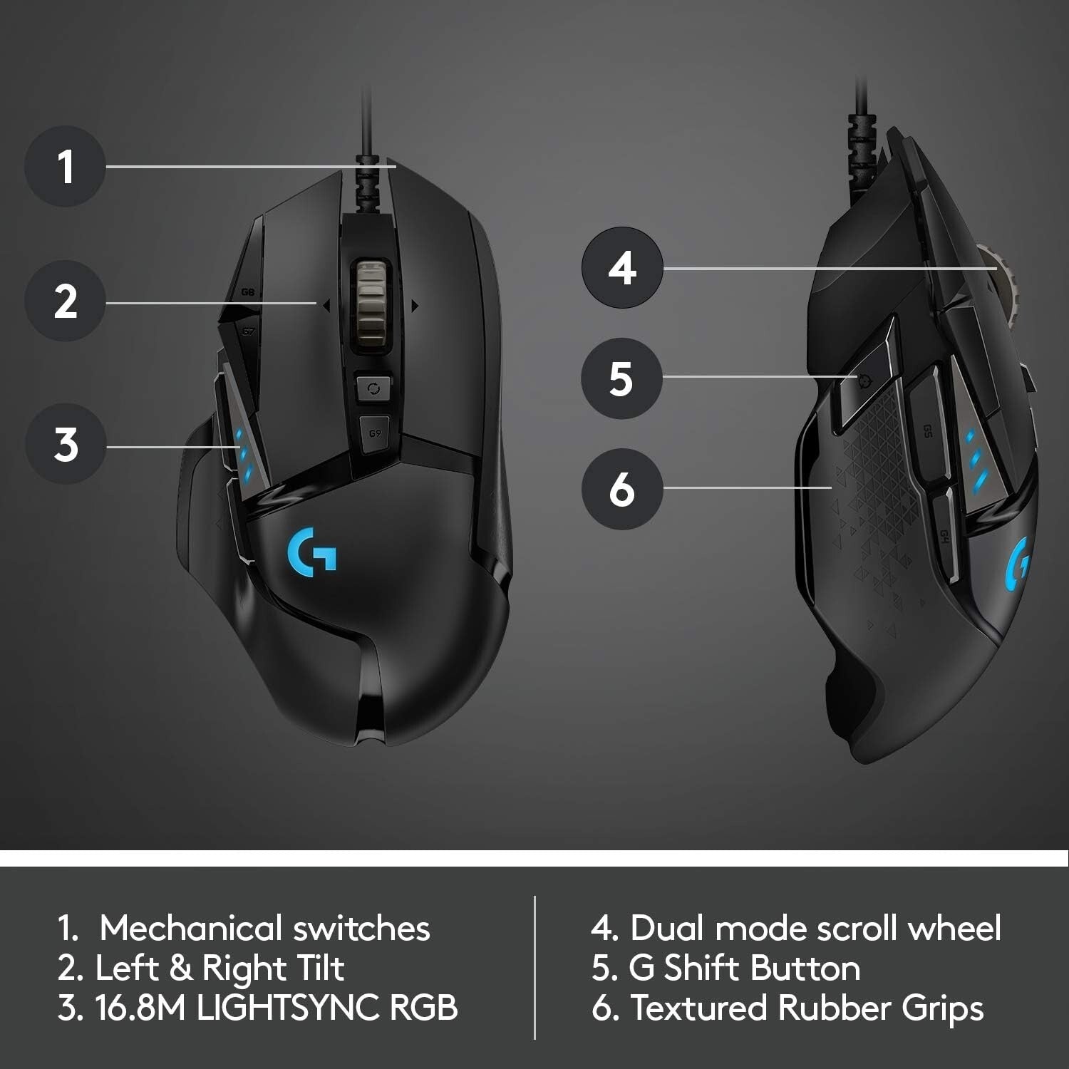 G502 HERO High Performance Gaming Mouse: 11 Programmable Buttons & Custom RGB