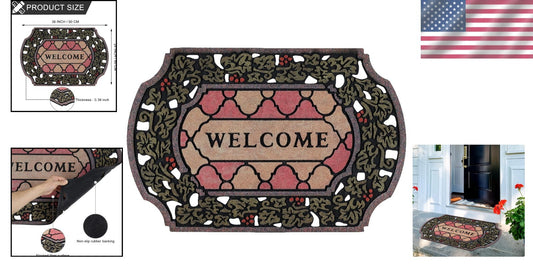 Heavy-Duty 24 x 36 Entry Mat with Non-Slip Grip - Ideal for High Traffic Areas